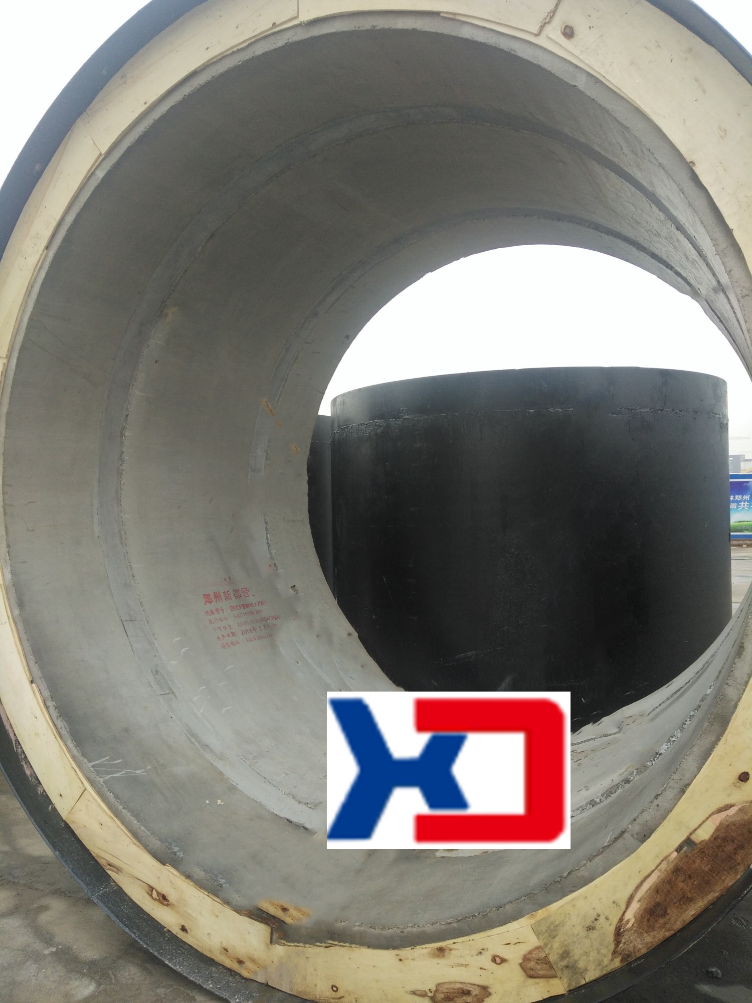 DN3500、DN3000电缆隧道预埋钢环顶管